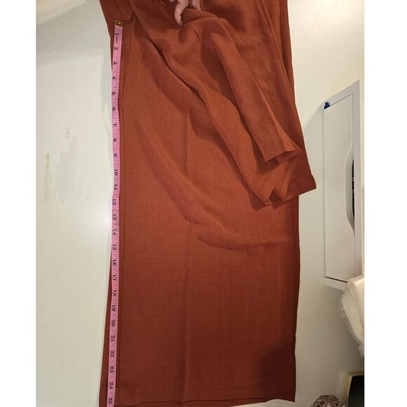 NWT PRETTYGARDEN Spaghetti Strap Wide Leg Crop Jumpsuit Brick Color Size XL - Picture 6 of 13